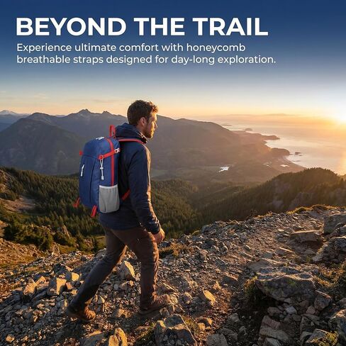 2026 New Model Folding Backpack for Hiking Nylon Unisex Waterproof Climbing Bag Camping Bag Travel Bag Lightweight NavyBlue in Saudi Arabia