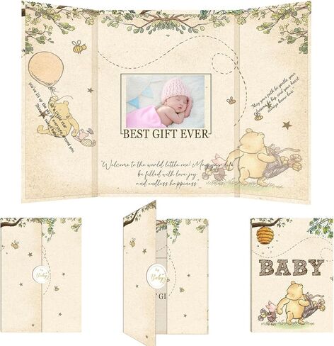 Winnie Baby Shower Guest Book, Winnie Baby Shower Signature Board, The Pooh Guest Books to Sign in, Boy or Girl Welcome Signature Memory Books Gifts for Girls Creative in Saudi Arabia