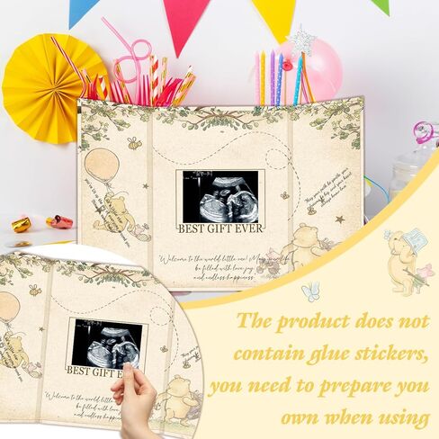 Winnie Baby Shower Guest Book, Winnie Baby Shower Signature Board, The Pooh Guest Books to Sign in, Boy or Girl Welcome Signature Memory Books Gifts for Girls Creative in Saudi Arabia