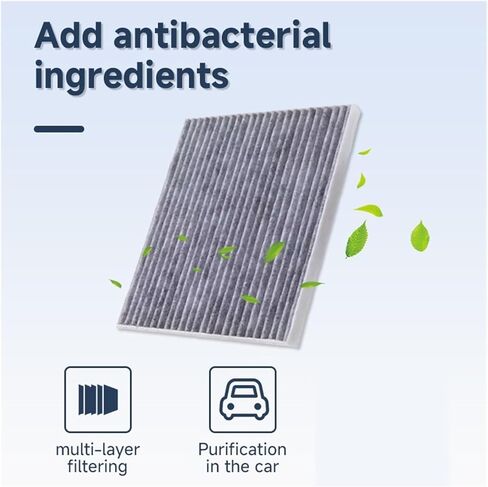 Activated Carbon Air Conditioner Filter Car Compatible with Audi Q5 8R SQ5 TDI 2009~2017 OE Number 8K0819439B Filter Effectively Accessories in Kuwait