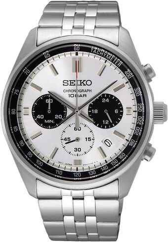 SEIKO SSB425 Men's Essentials - Silver Dial Stainless Steel Band 100 Meters Water Resistant in Saudi Arabia
