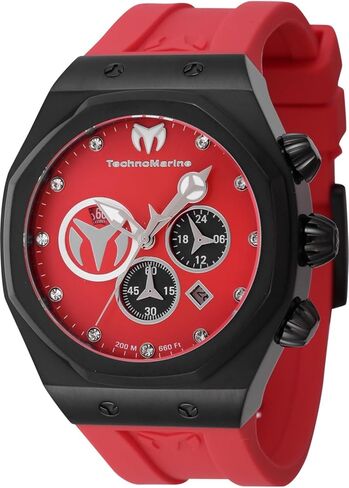 TechnoMarine Reef Sun Chronograph Quartz Red Dial Men's Watch TM-523003 in Kuwait