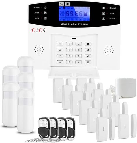 نظام إنذار منزلي لاسلكي مدمج بهوائي تخويف اللصوص بعيدًا لأمن منزل GSM DIY in Kuwait
