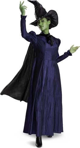 زي Wicked Elphaba التنكري النسائي من Disguise، زي وقبعة Wicked Elphaba الرسمي الفاخر للنساء in Saudi Arabia