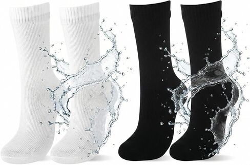 Unittype 2 Pairs Waterproof Wudhu Socks for Men Women Durable Breathable Reusable Socks for Wudu, Ablution, Umrah, Hajj in Saudi Arabia