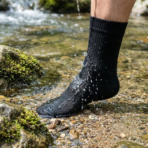 Unittype 2 Pairs Waterproof Wudhu Socks for Men Women Durable Breathable Reusable Socks for Wudu, Ablution, Umrah, Hajj in Saudi Arabia