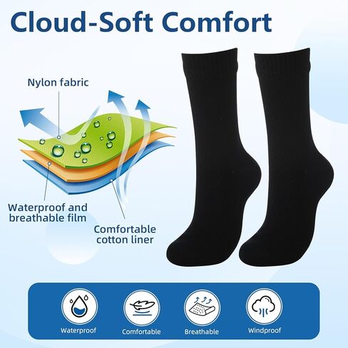 Unittype 2 Pairs Waterproof Wudhu Socks for Men Women Durable Breathable Reusable Socks for Wudu, Ablution, Umrah, Hajj in Saudi Arabia