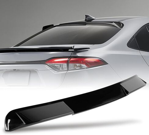 Rear Roof Spoiler fit for Toyota Corolla Sedan Base/Hybrid/SE Nightshade/XLE 2020 2021 2022, for Toyota Corolla Sedan Hybrid LE/L/LE/SE/XSE 2020-2023 Gloss Black Roof Spoiler in Kuwait