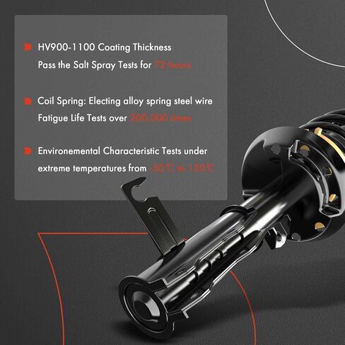 A-Premium Front Strut Assembly Compatible with Toyota Camry [3.0L] 2004-2006 & Lexus ES330 2004-2006 - 2x Replacement Suspension Complete Strut Shock Absorber with Coil Spring in Saudi Arabia