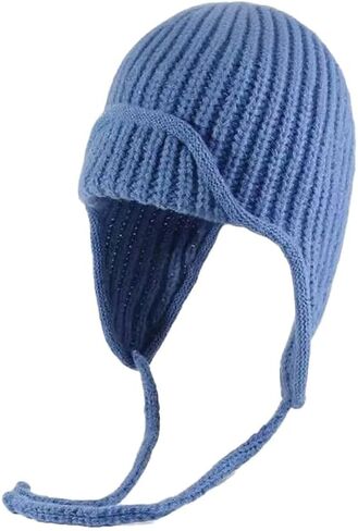 Knit Aviator Trapper Hat Ear Flap Hat for Women Winter Beanie Cap Ushanka Hats Warm Slouchy Pilot Cap for Cold Weather in Kuwait