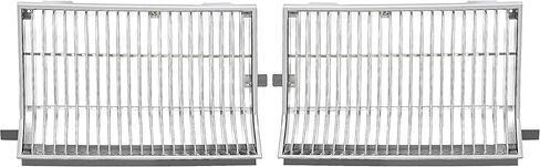 HECASA Grille Compatible with 1981-1986 All Oldsmobile Cutlass Supreme Calais Salon 2 Door Models Front Header Panel Radiator Grill ABS Silver in Saudi Arabia