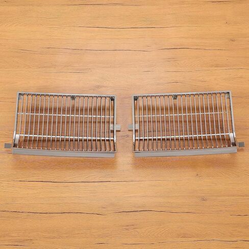 HECASA Grille Compatible with 1981-1986 All Oldsmobile Cutlass Supreme Calais Salon 2 Door Models Front Header Panel Radiator Grill ABS Silver in Saudi Arabia