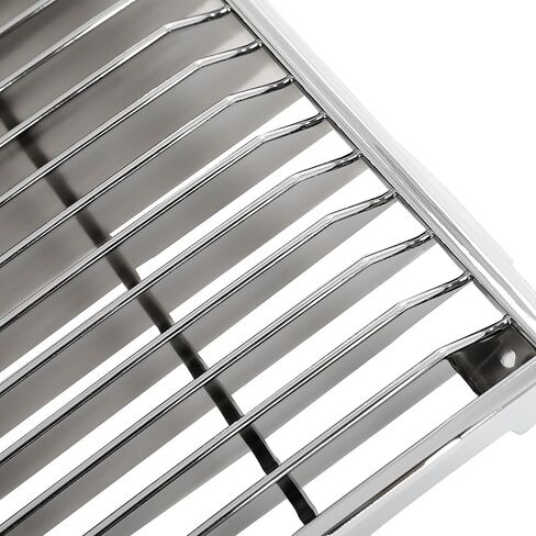 HECASA Grille Compatible with 1981-1986 All Oldsmobile Cutlass Supreme Calais Salon 2 Door Models Front Header Panel Radiator Grill ABS Silver in Saudi Arabia