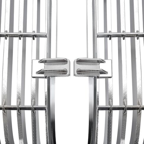 HECASA Grille Compatible with 1981-1986 All Oldsmobile Cutlass Supreme Calais Salon 2 Door Models Front Header Panel Radiator Grill ABS Silver in Saudi Arabia
