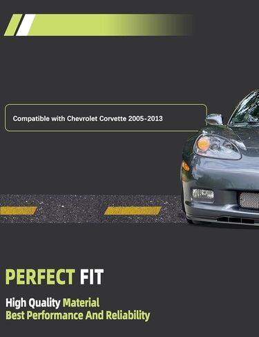 لوحة عدادات الزجاج الأمامي شبكة تنفيس الهواء متوافقة مع شيفروليه كورفيت 2005-2013 يستبدل 25932324 1 قطعة لوحة العدادات in Kuwait