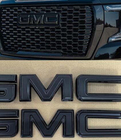 6 PCS Grille Letters Overlay Lettering Emblem for GMC Sierra 1500/2500/HD 2019-2024 Front+Rear Tailgate Overlay in Saudi Arabia
