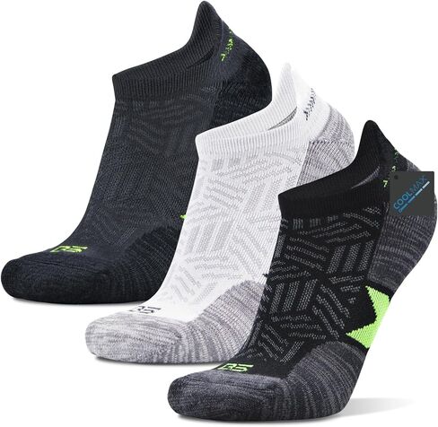 Busy Socks Men's Athletic Ankle Coolmax Running Socks Women's Cushioned Anti Blister Moisture Wicking Low Cut Socks 3 Pack in Kuwait