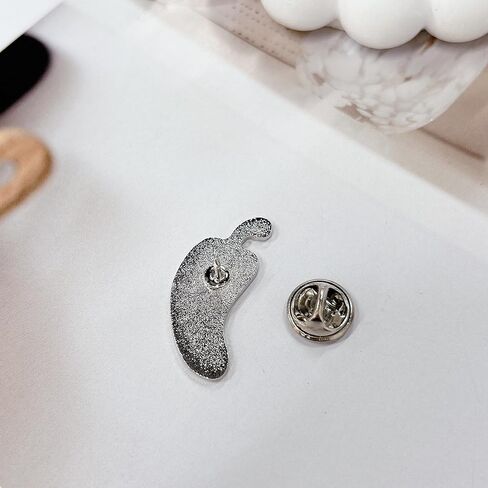 Red Chili Pepper Enamel Brooch for Women Men Funny I Feel God in This Chili's Tonight Words Pam Office TV Show Badge Brooches Pins Novelty Vegetable Food Lapel Pin Backpacks Clothes Bags Jackets Hat in Saudi Arabia