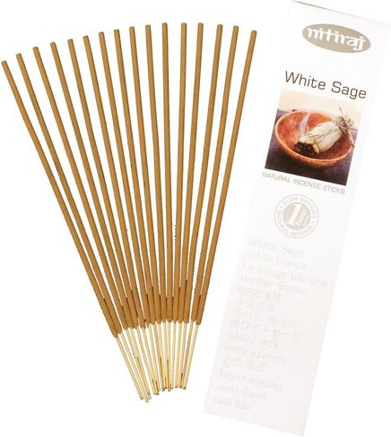 Nitiraj Platinum Natural Incense, 25 Grams, White Sage, Pack of 6 in Saudi Arabia