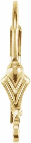2 Pieces 14K Yellow Gold-Filled Fleur-de-Lis Lever Back Earrings with Ring | Secure Earwire Components for Drop, Dangle & Hoop Designs (1 Pair, Made in USA, 1/20 14K Stamped) by Duhaas in Kuwait