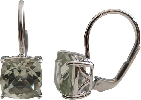 أقراط متدلية من الفضة الإسترليني والجمشت الأخضر المطلية بالذهب - أفكار هدايا مجوهرات مصنوعة يدويًا من الأحجار الكريمة للنساء in Kuwait