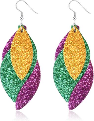 أقراط ماردي غرا للنساء أقراط ماردي غرا الملونة المتدلية للاحتفالات وإكسسوارات مجوهرات المهرجانات in Kuwait