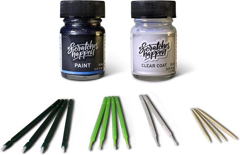 ScratchesHappen Exact-Match Touch Up Paint Kit - Bright White/White Knuckle (GW7/PW7/W12/W7) for Dodge - Essential (Paint + Clear Coat) in Saudi Arabia