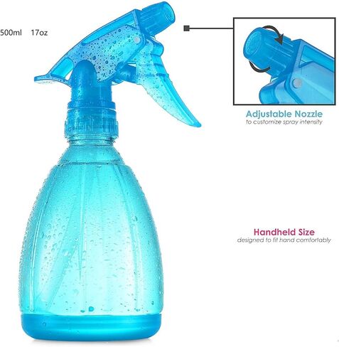 Adjustable Spray Bottles for Cleaning Solutions - No Leak and Clo, Plants, Cleaning Solutions, BBQ. Plant Sprayer, Hair Mister, Squirt Bottles for Liquids - Food-Safe Pet, Vinegar in Kuwait