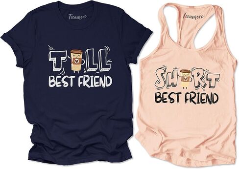 TEEAMORE Bestie Shirts Best Friends Shirts Matching Best Friends Outfits in Kuwait