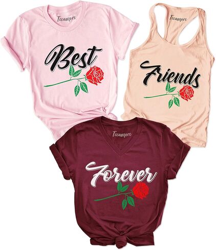 TEEAMORE Bestie Shirts Best Friends Shirts Matching Best Friends Outfits in Kuwait