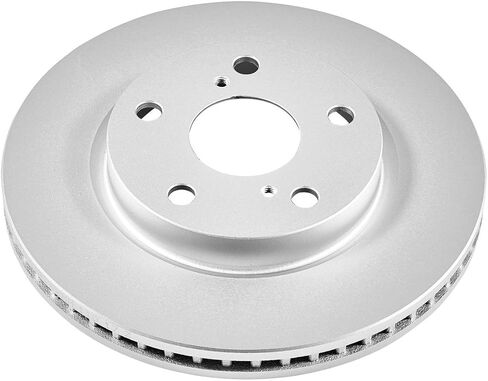 Power Stop JBR1303EVC front Evolution دوار الفرامل الأصلي المطلي Geomet® لسيارة Lexus HS250h 2010-2012، Scion xB 2008-2015، Toyota Prius V 2012-2018، Toyota RAV4 2006-2018 [نموذج محدد] in Saudi Arabia