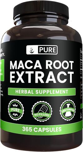 PURE ORIGINAL INGREDIENTS Maca Root (730 Capsules) No Magnesium Or Rice Fillers, Always Pure, Lab Verified in Kuwait