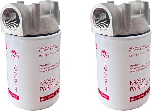 iFJF R18189-30 Spin-on Fuel Filter 1" NPT 30 Micron Replacement for Mobile & Stationary Fuel Tank Pump for 25 GPM Gasoline Diesel Kerosene 2 Packs in Saudi Arabia