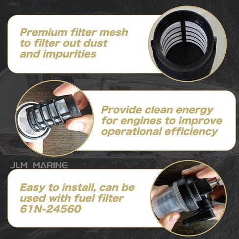 61N-24563 Fuel Filter Element for Yamaha for Suzuki for Tohatsu Outboard Motors 61N-24563-10 6R3-24563-00 18-7781 in Kuwait