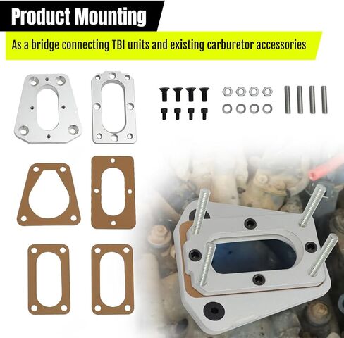 AUTOVIC Carb Adapter Kit Aluminium For Nissan D21 1986-1989 Z24i TBI Engine in Saudi Arabia