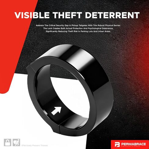 CNC Aluminum Tailgate Anti-Theft Lock Compatible with 2016-2023 Toyota Tacoma, Security Truck Bed Tail Gate Lock Replacement in Kuwait