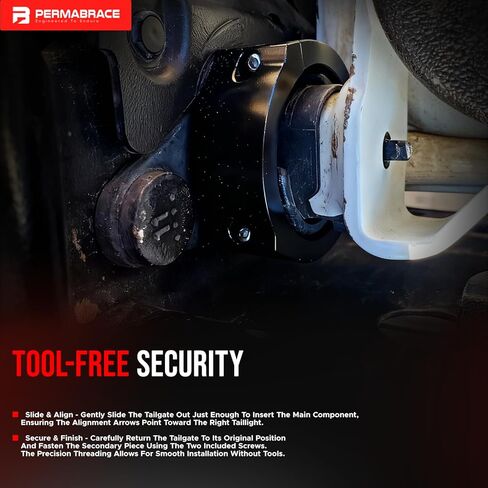 CNC Aluminum Tailgate Anti-Theft Lock Compatible with 2016-2023 Toyota Tacoma, Security Truck Bed Tail Gate Lock Replacement in Kuwait