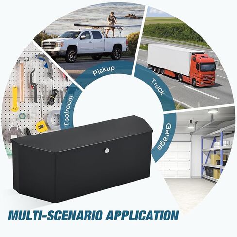 Steel Trailer Tongue Box, 36 in x12 in x12 in Heavy Duty Storage With Lock and Keys, Utility Truck Tool Box Storage Organizer, Tool Chest for Pickup Truck Bed, RV in Kuwait