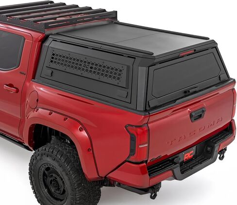 Rough Country Truck Bed Cap Topper for Toyota Tacoma (2024-2026) 5' Bed - Modular Design, Locking Gullwing Access Doors, Molle Panels, LED Interior Lighting in Saudi Arabia