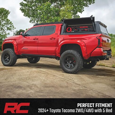 Rough Country Truck Bed Cap Topper for Toyota Tacoma (2024-2026) 5' Bed - Modular Design, Locking Gullwing Access Doors, Molle Panels, LED Interior Lighting in Saudi Arabia