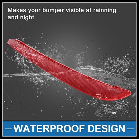 Rear Right Side Bumper Reflector No.92406C1000 Bumper Reflector Side Marker for Hyundai Sonata 2015-2017 Red Durable Material in Saudi Arabia