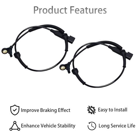 2PCS Front Left Right ABS Wheel Speed Sensor Compatible with Ford Transit Connect 2.0L L4 2010-2013 Front Driver or Passenger Side ABS Sensor Replacement for 2T1Z2C204B, ALS1866 in Kuwait