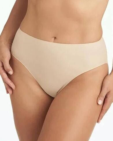 TC Fine Intimates Wonderful Edge Matte Microfiber Modern Hi-Cut Brief L, Rose Beige in Kuwait