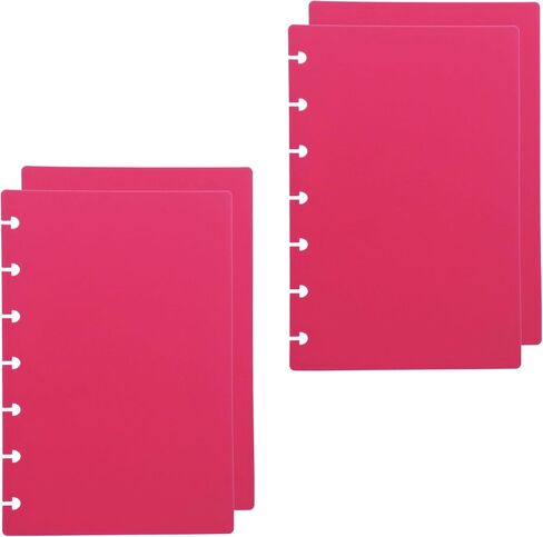 مجموعتان من أغطية دفاتر الملاحظات المنفصلة عن الحروف DIY مخطط القرص بألوان الحلوى المتوافقة مع Levenger Circa Arc TUL Eagle وHappy Planner (أسود، حرف) in Kuwait