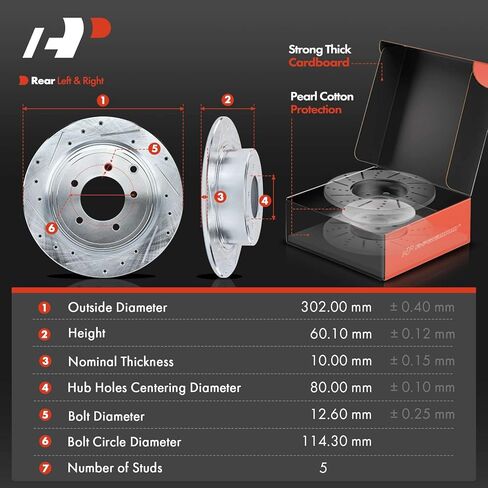 A-Premium Front and Rear Brake Rotors + Ceramic Pads Kit Compatible with Select Chrysler, Dodge, Jeep and Mitsubishi Models-200, Sebring, Compass, Lancer, Avenger, Patriot, Outlander, Outlander Sport in Saudi Arabia