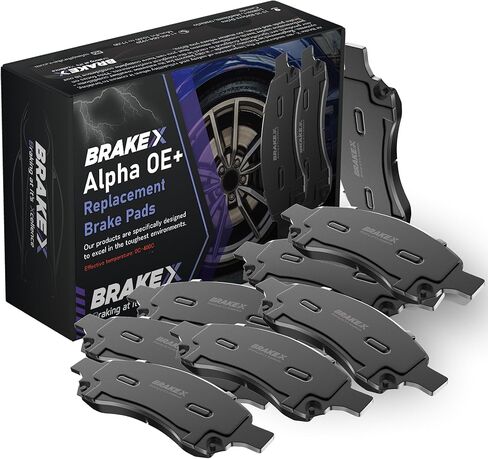 استبدال مجموعة وسادات الفرامل الأمامية والخلفية من Brake X لـ 2020-2023 HYUNDAI VENUE | بطانات فرامل سيراميك بديلة من Alpha OE+ in Kuwait