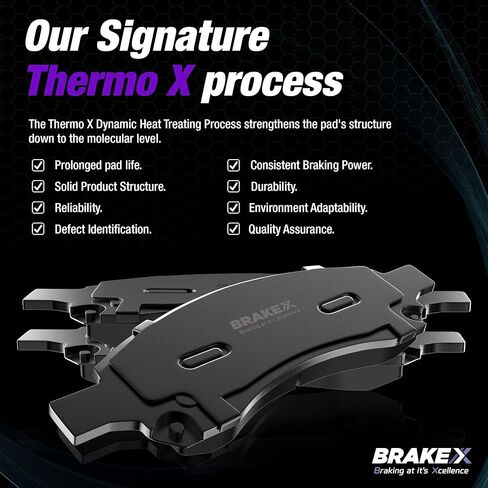 استبدال مجموعة وسادات الفرامل الأمامية والخلفية من Brake X لـ 2020-2023 HYUNDAI VENUE | بطانات فرامل سيراميك بديلة من Alpha OE+ in Kuwait