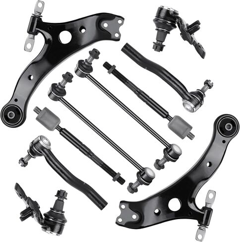 Front Lower Control Arms w/Ball Joints Tie Rods Sway Bars Replacement Suspension Kit for Toyota Camry 2002-2003,for Lexus ES300 2002-2003 K620333 K620334 (10PCS) in Saudi Arabia