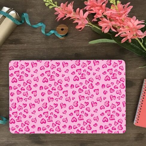 Hard Cover Compatible with MacBook 2017 2016 2015 2014 2013 2012 2011 2010 Release MacBook Air 13 inch Case, Laptop Protective Shell Case Fits Model A1369/A1466, Pink Heart in Kuwait