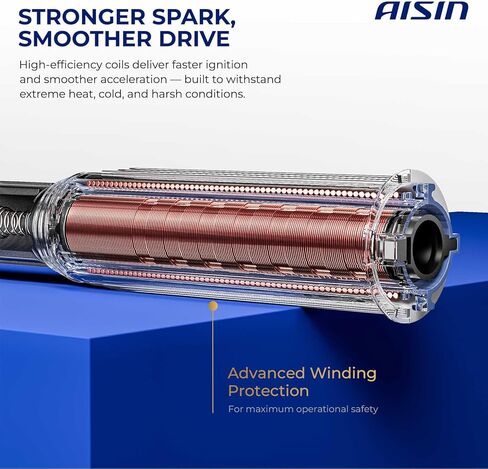 AISIN ESCT-00495 Ignition Coil - Compatible with Toyota Tundra 00-09, 4Runner 03-09, Land Cruiser 98-07, Sequoia 01-09, Lexus LX470 98-07, GX470 03-09, LS430 01-06, GS430 01-07, LX 98-07 - 4.3L 4.7L in Kuwait